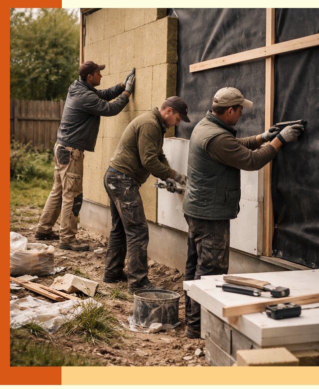 Утепление дачного дома под ключ в Искитиме