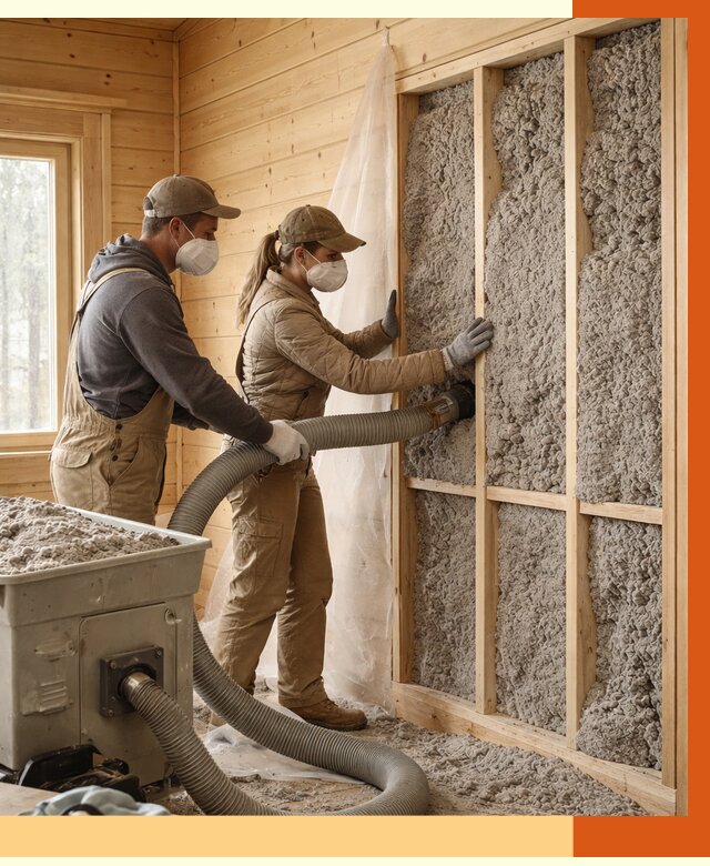 Утепление дачного дома эковатой в Искитиме от 1478 руб./м2 — комплексно, ТепломастерСкм