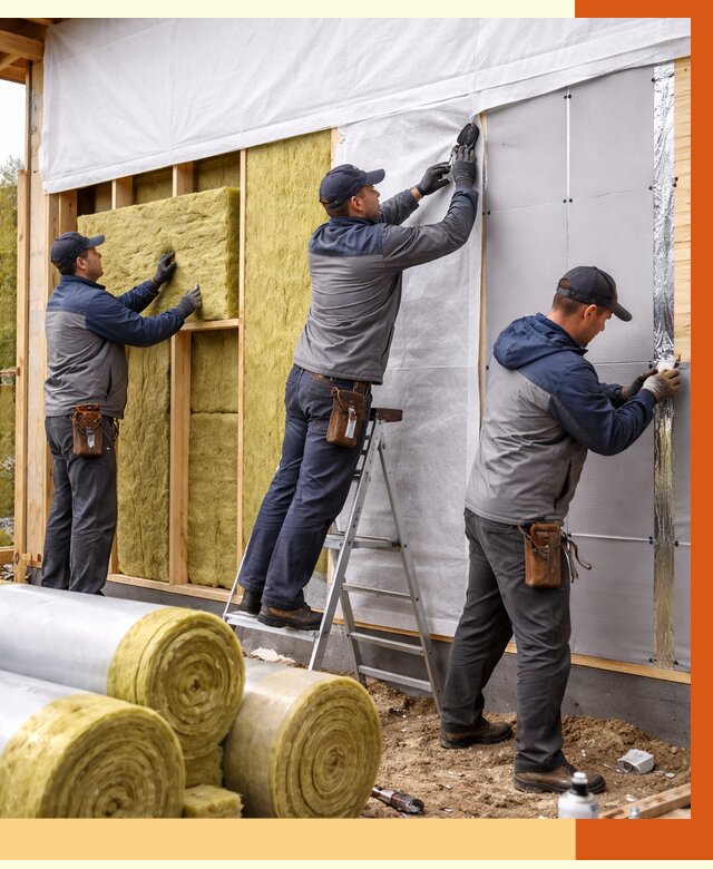 Утепление каркасного дома в Искитиме от 4281 руб./м2 — профессионально | ТепломастерСкм