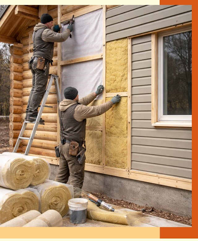 Утепление деревянного дома в Искитиме от 6319 руб./м2 — заказать работы | ТепломастерСкм