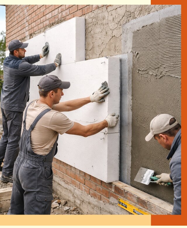 Утепление кирпичного дома в Искитиме от 4281 руб. под ключ | ТепломастерСкм