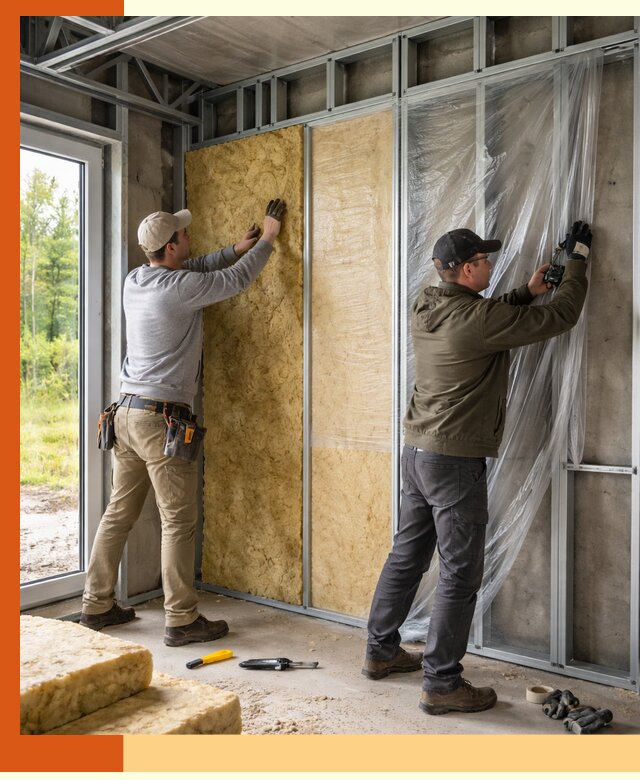 Утепление дома из ЛСТК в Искитиме с гарантией качества и эффективности