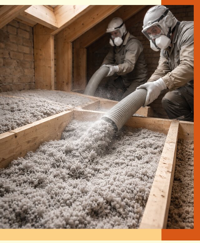 Утепление коттеджа эковатой в Искитиме от 2548 руб./м² — комплексная задувка и монтаж | ТепломастерСкм