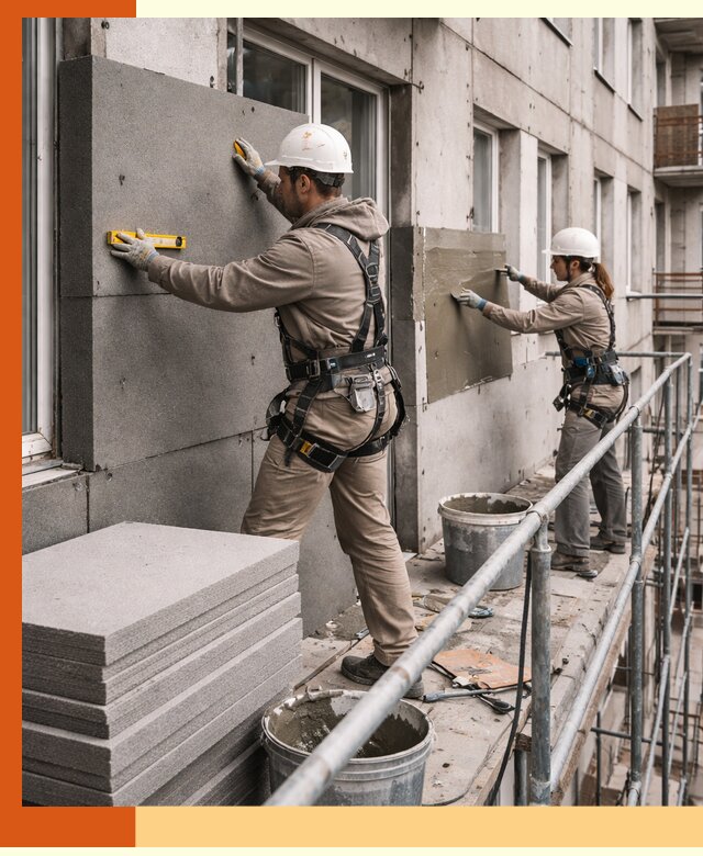 Утепление квартиры снаружи под ключ в Искитиме