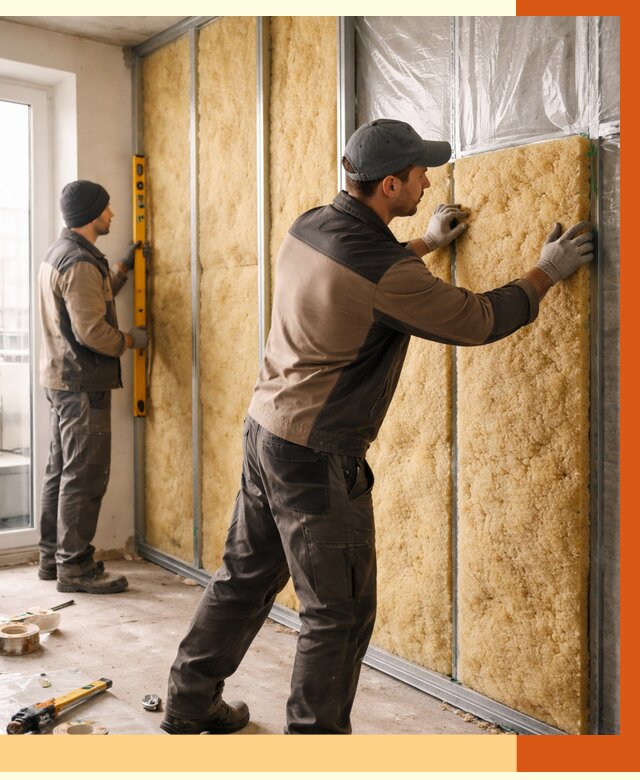 Утепление квартиры изнутри в Искитиме от 4434 руб. за м2 | Проф. работы ТепломастерСкм