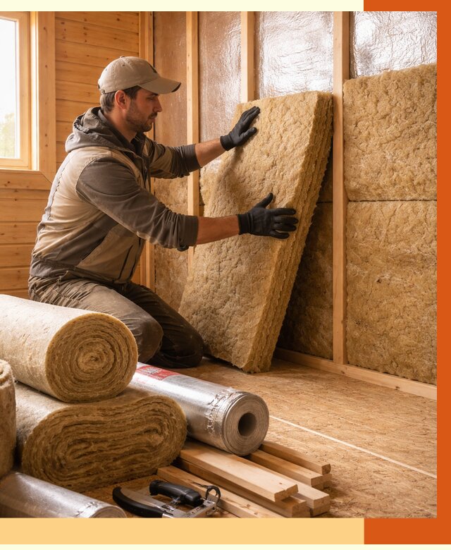 Утепление бани в Искитиме под ключ от 4586 руб./м2 — утеплить потолок, пол и стены | ТепломастерСкм