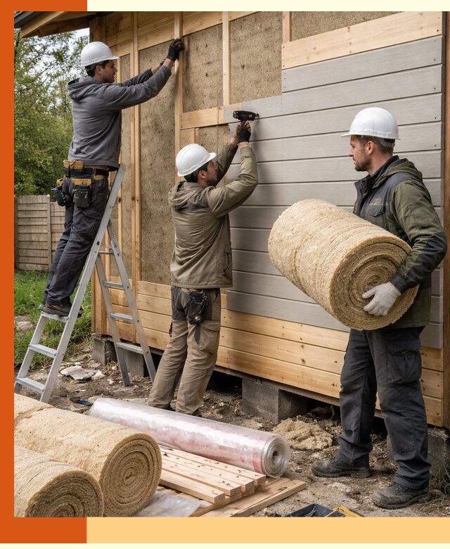Утепление бани снаружи в Искитиме профессионально и надежно