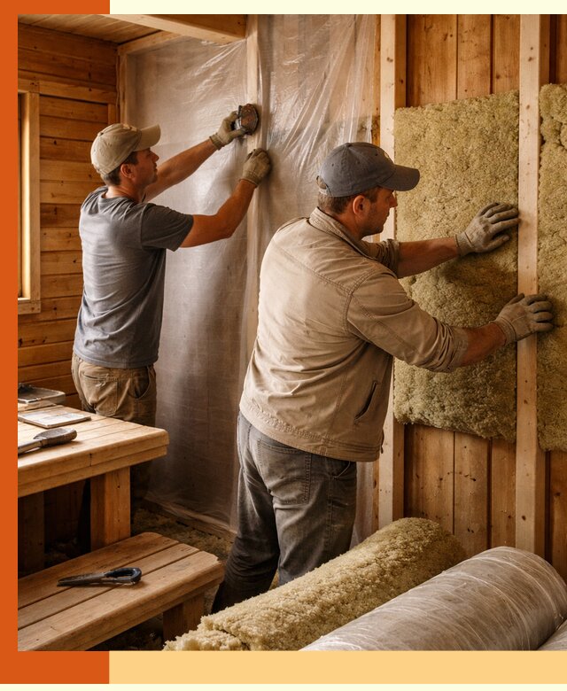 Утепление бани изнутри в Искитиме качественно и недорого