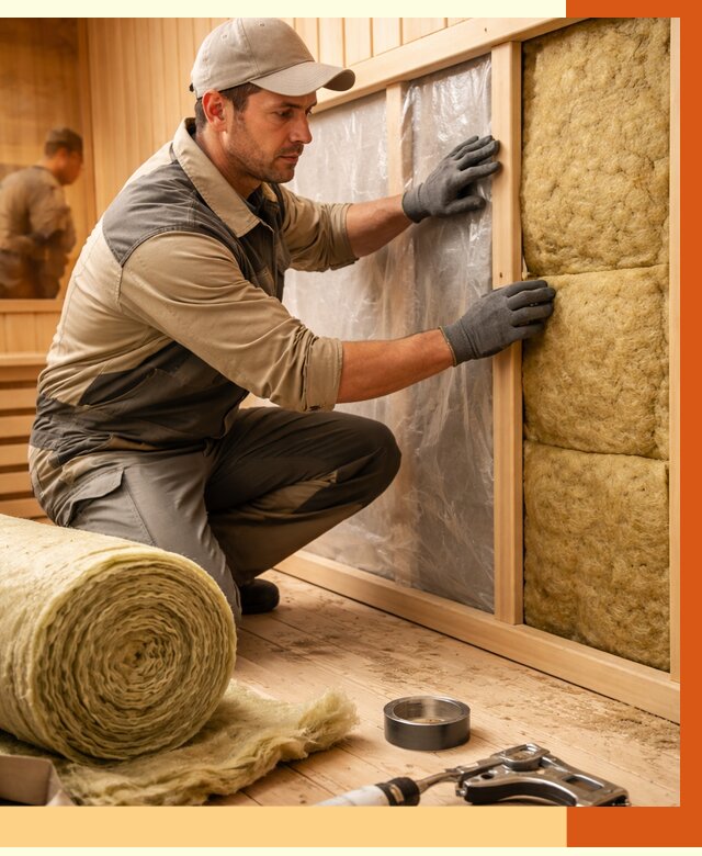 Утепление сауны изнутри в Искитиме от 6625 руб. за м2 | ППУ, под ключ — ТепломастерСкм