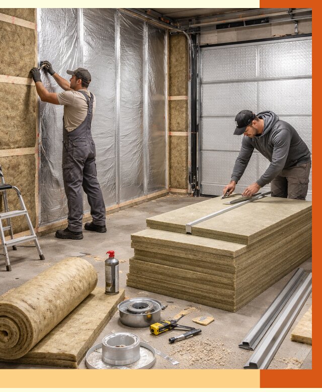 Утепление гаража в Искитиме от 4586 руб/м2 — комплексное утепление ворот и стен | ТепломастерСкм