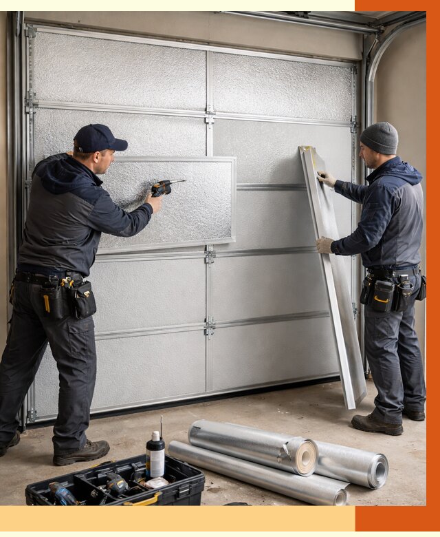 Утепление гаражных ворот в Искитиме от 8001 руб/м2 — надежно и быстро | ТепломастерСкм