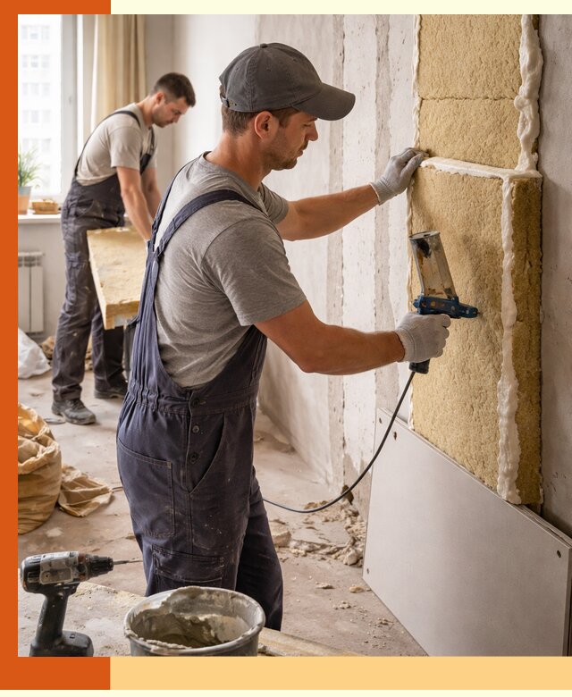 Утепление стен изнутри в Искитиме — качественно и эффективно