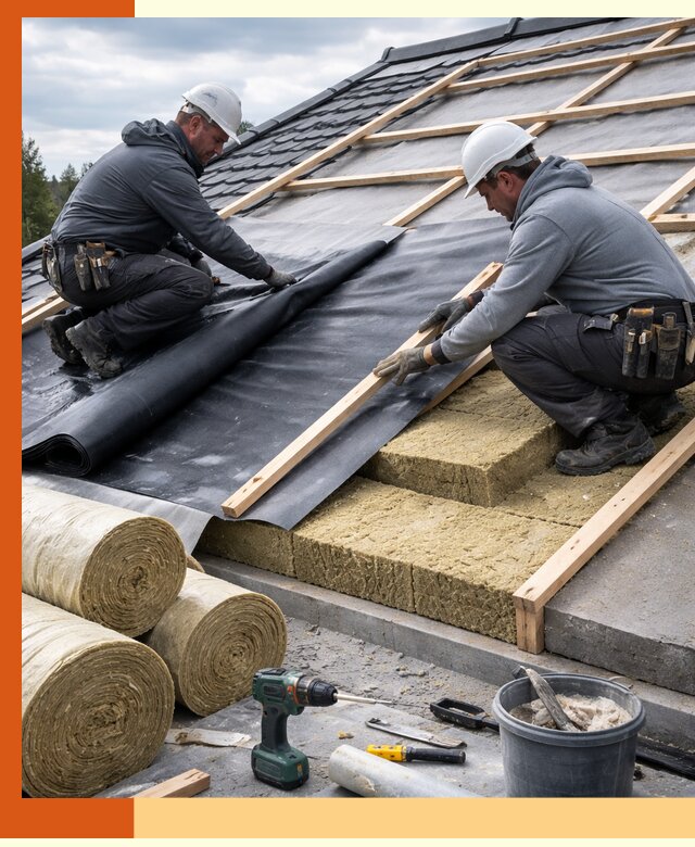 Утепление крыши снаружи в Искитиме: профессиональная теплоизоляция