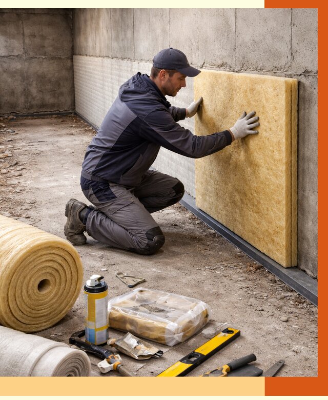 Утепление фундамента изнутри в Искитиме от 4281 руб./м2 — работы под ключ | ТепломастерСкм