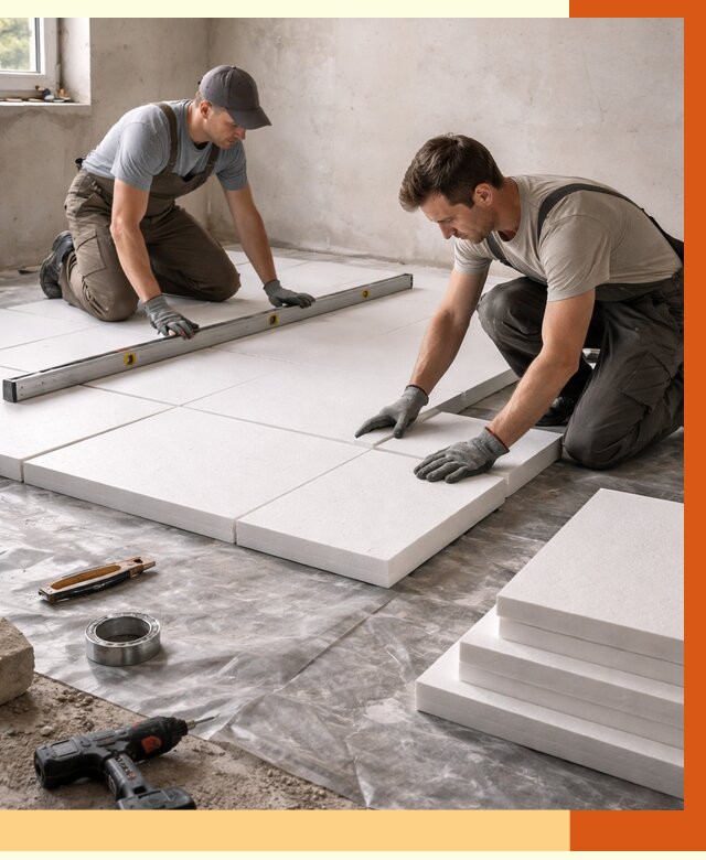 Утепление бетонного пола в Искитиме от 2548 руб/м2 — монтаж и цена | ТепломастерСкм