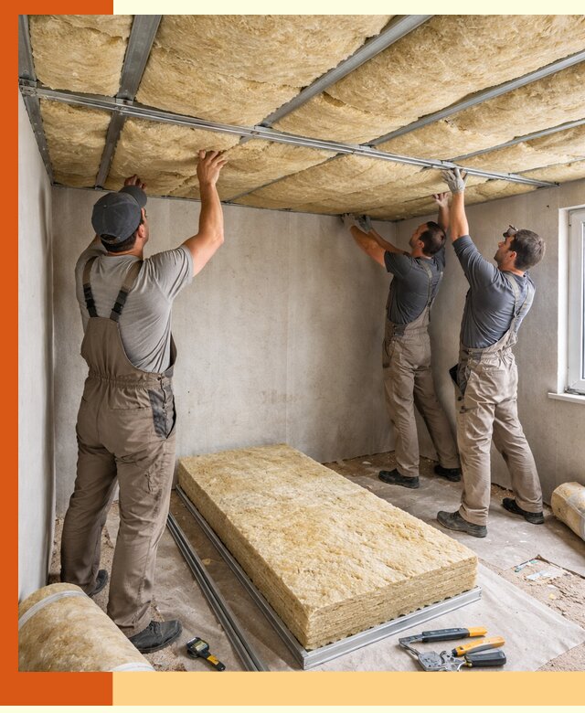 Утепление потолка в Искитиме — тепло и без сквозняков