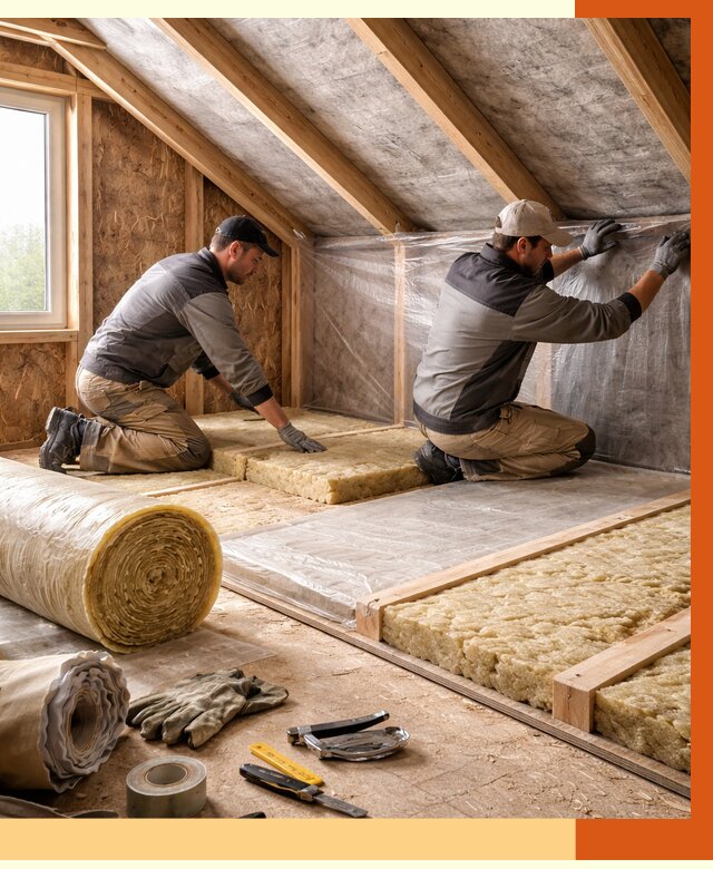 Утепление чердака в Искитиме от 7644 руб/м² — теплоизоляция и комплексное утепление под ключ | ТепломастерСкм