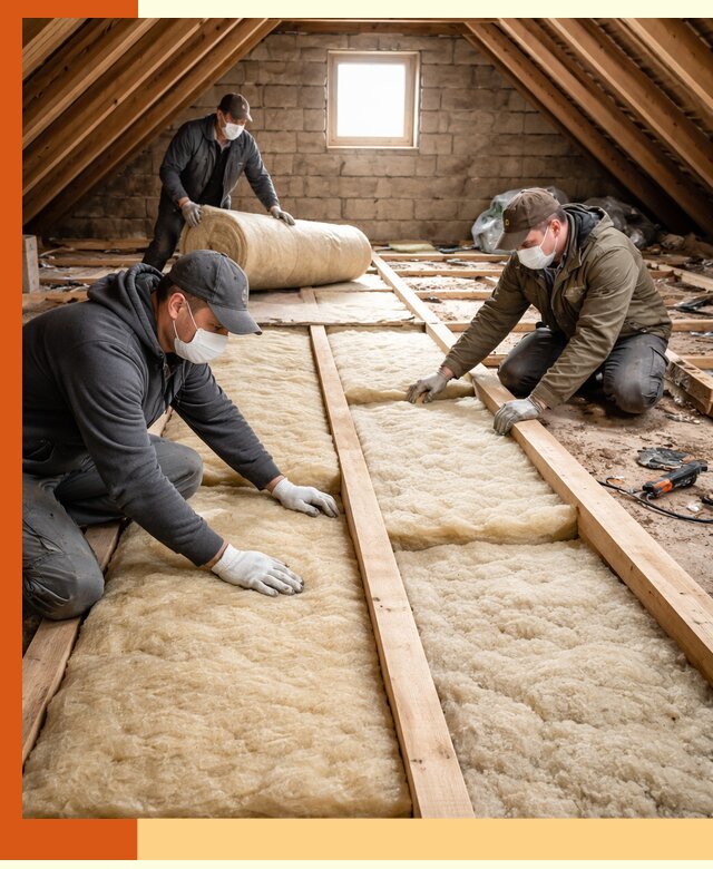 Утепление чердака в Искитиме — профессиональная теплоизоляция кровли