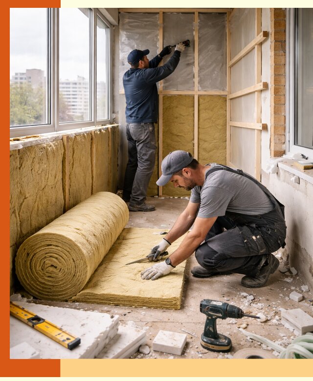 Утепление балкона под ключ в Искитиме качественно и быстро