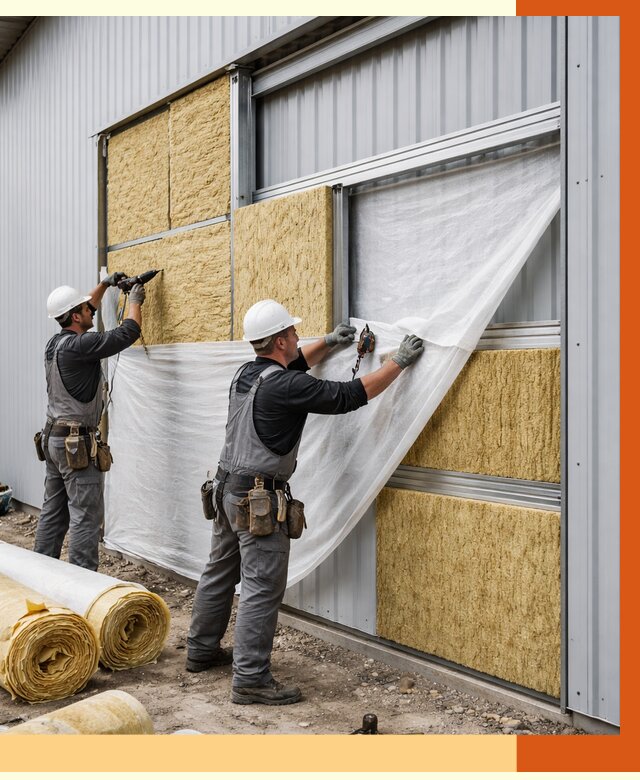 Утепление металлического склада в Искитиме от 4586 руб/м2 — комплексное утепление под ключ | ТепломастерСкм