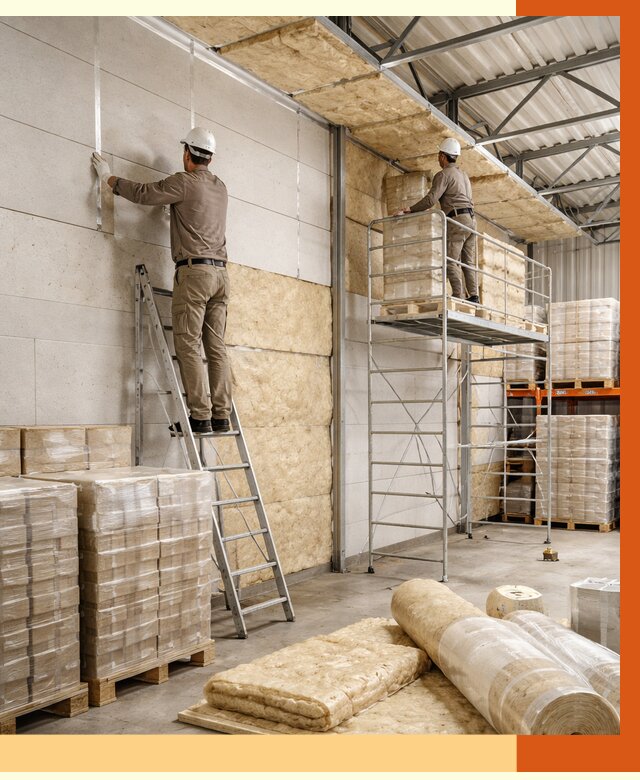 Утепление склада готовой продукции в Искитиме от 1987 руб./м2 — комплексно | ТепломастерСкм