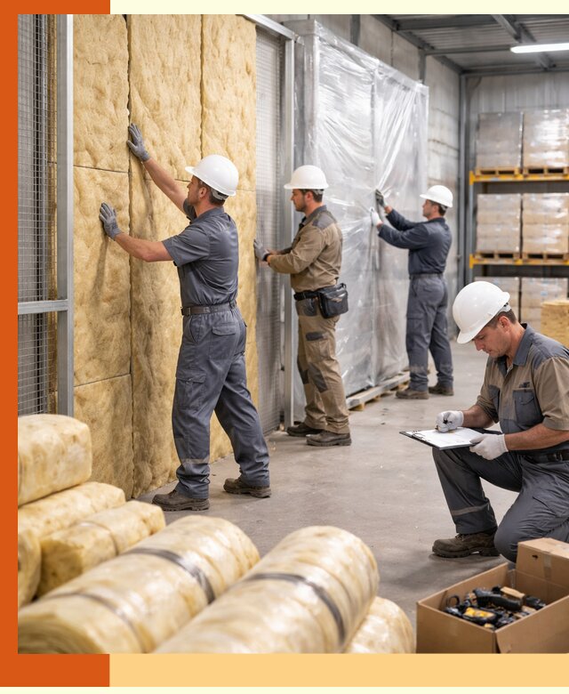 Утепление склада готовой продукции в Искитиме качественно и быстро