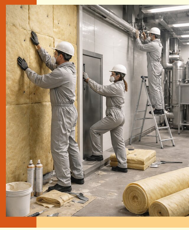 Утепление пищевого цеха под ключ в Искитиме