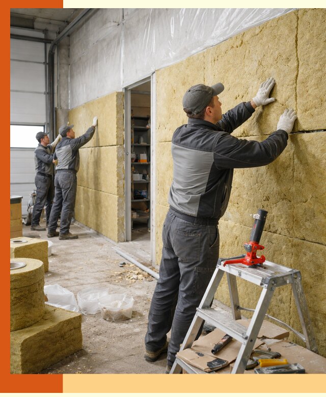 Утепление автосервиса и мастерских в Искитиме качественно и надёжно