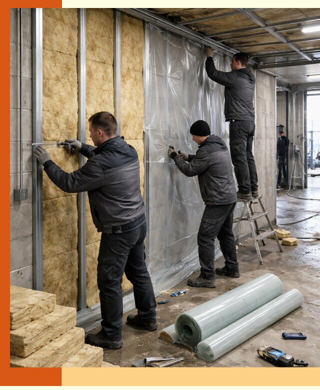 Профессиональное утепление автомойки в Искитиме для любого типа помещений