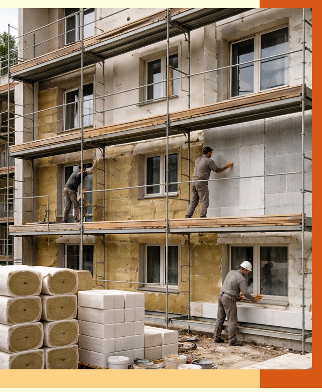 Утепление гостиницы в Искитиме от 7338 руб./м2 — комплексно, ППУ, под ключ | ТепломастерСкм