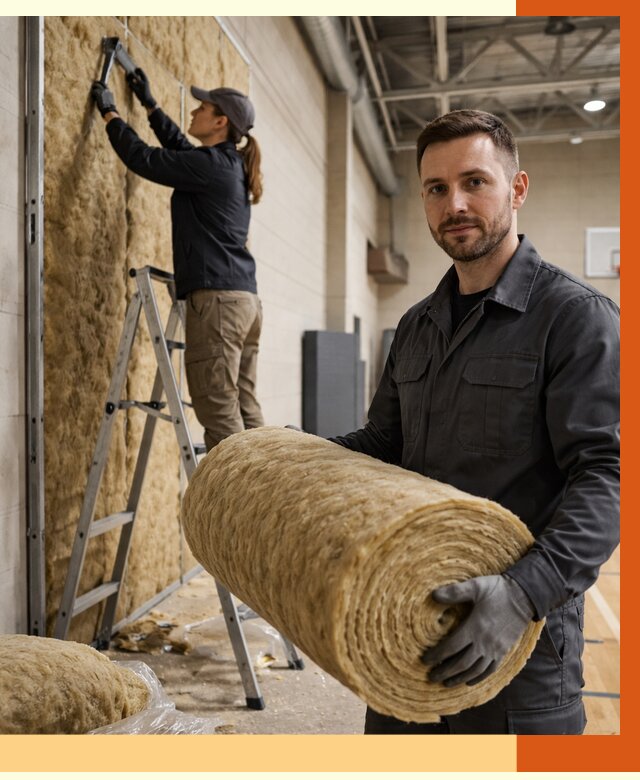 Утепление спортзала в Искитиме от 7644 руб/м2 — комплексное утепление под ключ | ТепломастерСкм