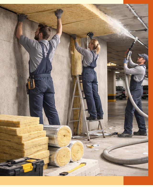 Утепление паркинга в Искитиме от 6931 руб./м2 — работы под ключ | ТепломастерСкм