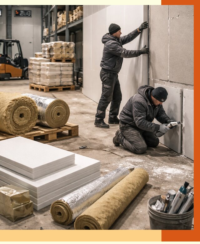 Утепление холодного склада в Искитиме от 8663 руб/м2 — комплексное под ключ | ТепломастерСкм