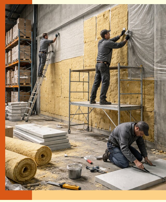 Утепление холодного склада под ключ в Искитиме