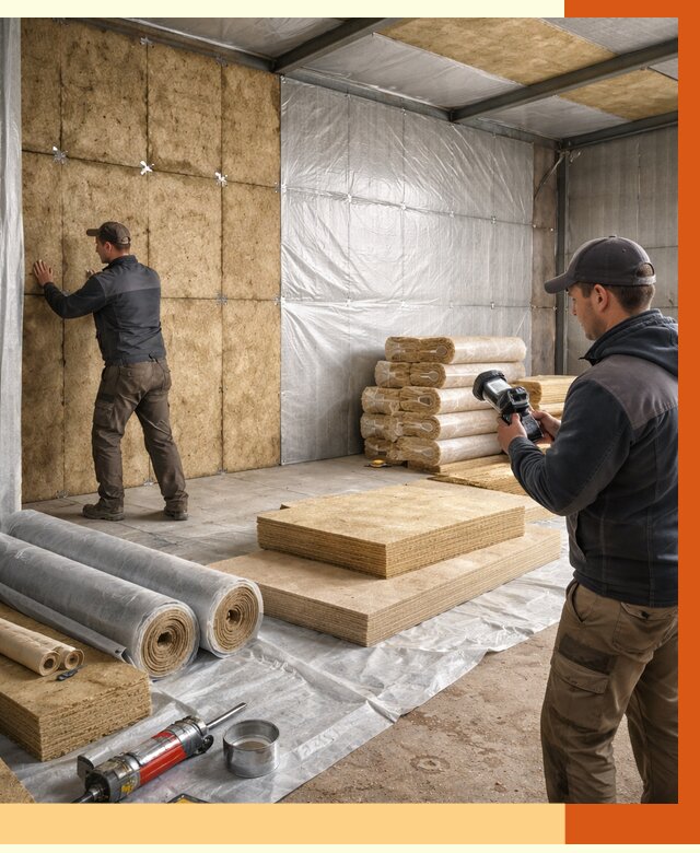 Утепление теплого склада в Искитиме под ключ от 11721 руб/м² | ТепломастерСкм