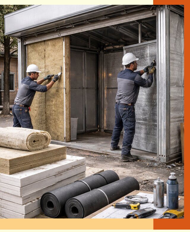 Утепление павильона шаурма в Искитиме под ключ от 1223 руб. за м² | ТепломастерСкм