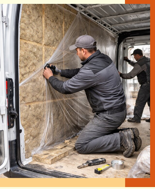 Утепление фургона в Искитиме от 16817 руб/м2 — утепление фургона ППУ и кузова | ТепломастерСкм