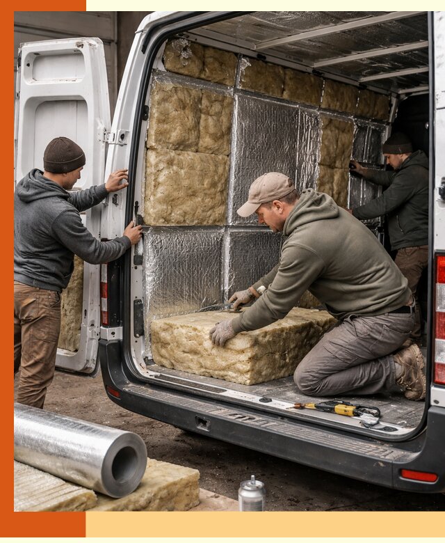Утепление фургона в Искитиме: профессиональная теплоизоляция и шумоизоляция
