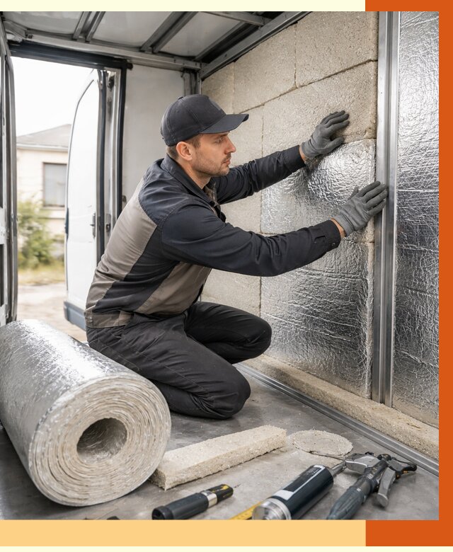 Утепление фургона рефрижератора в Искитиме от 12740 руб./м² под ключ | ТепломастерСкм