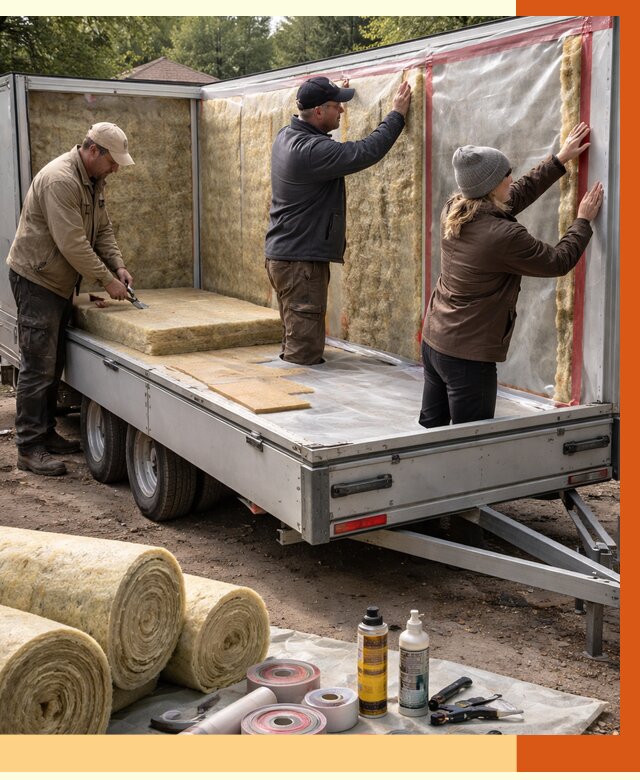 Утепление прицепа в Искитиме под ключ от 12740 руб. — комплекс от ТепломастерСкм