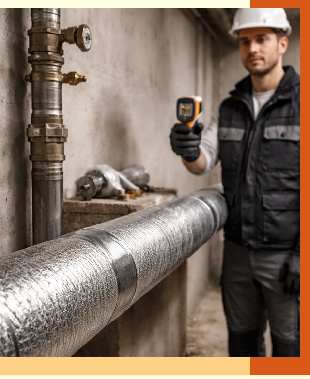 Утепление труб водоснабжения в Искитиме от 8663 руб. за м² — услуги ТепломастерСкм