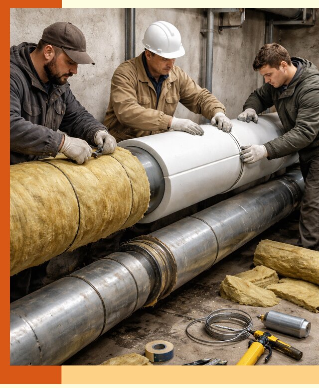 Утепление трубопровода в Искитиме с гарантией энергоэффективности