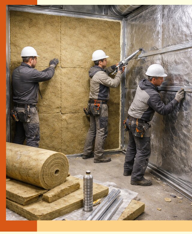 Утепление венткамеры в Искитиме — качественная теплоизоляция и шумопоглощение