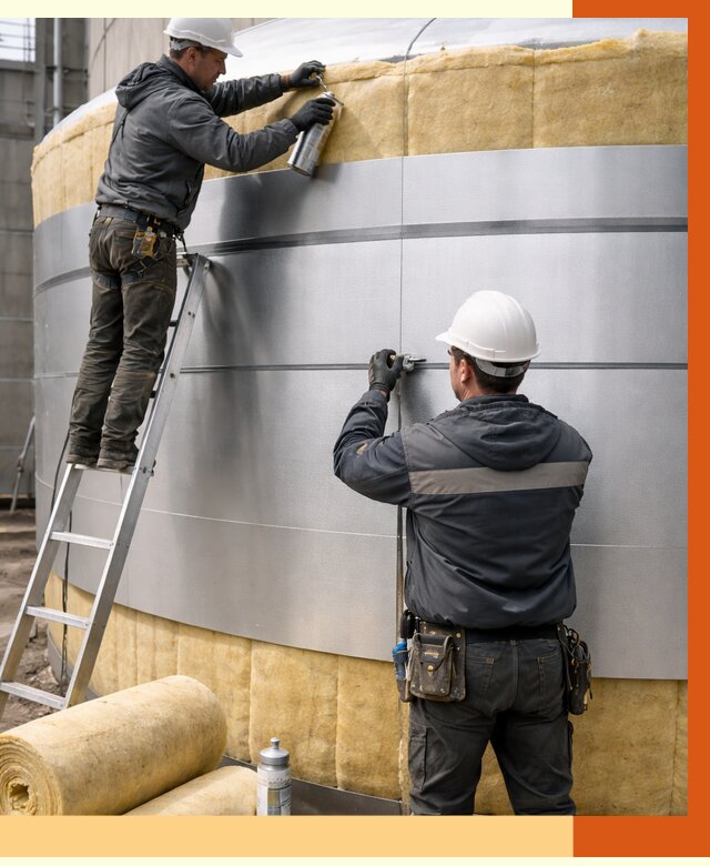 Утепление цистерны в Искитиме пенополиуретаном от 14778 руб. под ключ | ТепломастерСкм