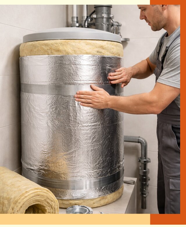 Утепление бойлера в Искитиме от 4586 руб. под ключ | Утепление ППУ | ТепломастерСкм