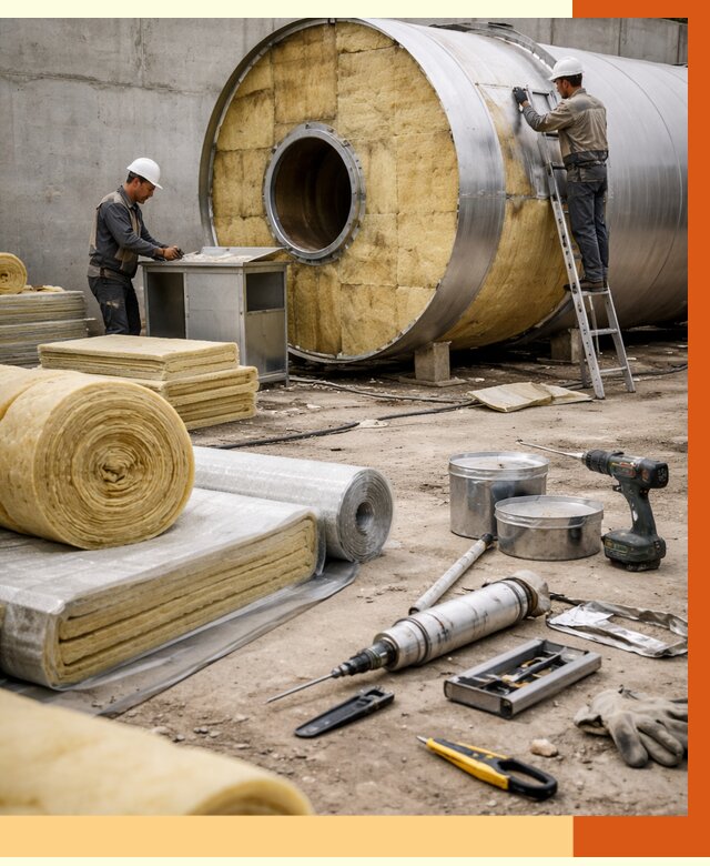 Утепление резервуара с топливом в Искитиме от 28028 руб. под ключ | ТепломастерСкм