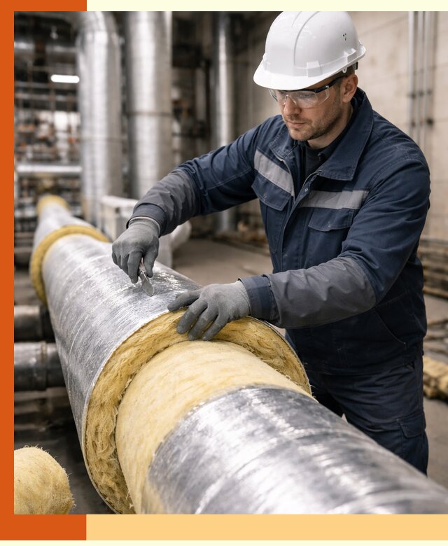 Утепление технологического оборудования и заводских установок в Искитиме