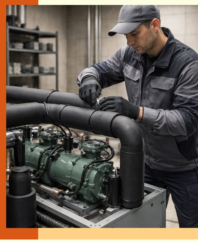 Утепление холодильного агрегата и теплоизоляция в Искитиме