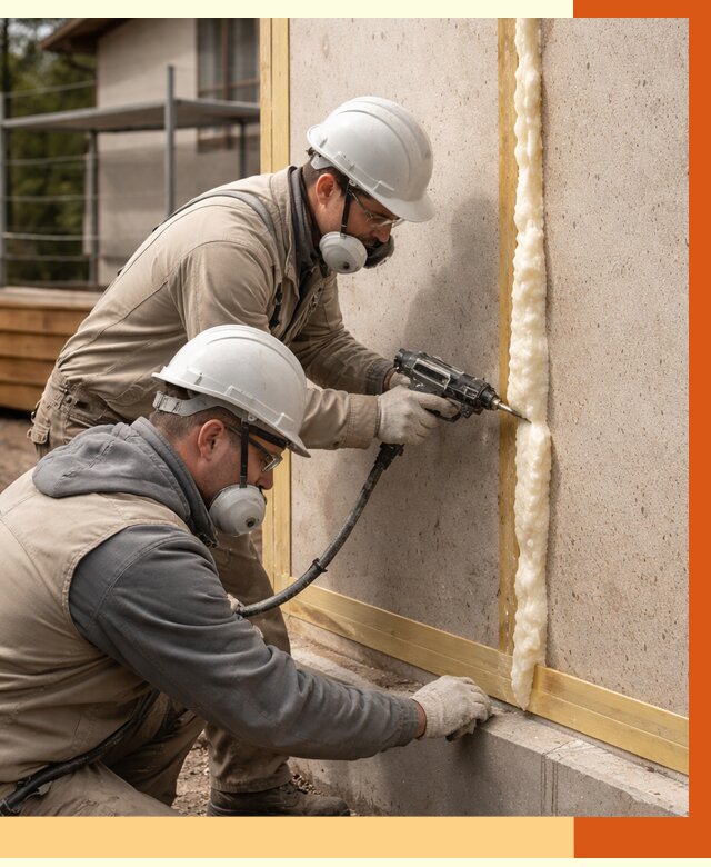 Утепление сип панелей ППУ в Искитиме от 4892 руб. под ключ | ТепломастерСкм