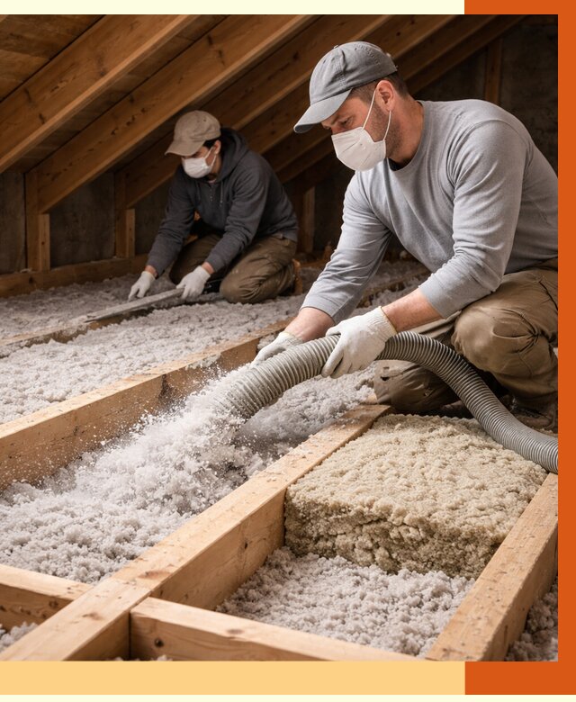 Заполнение полостей чердачного перекрытия в Искитиме от 4586 руб. | ТепломастерСкм